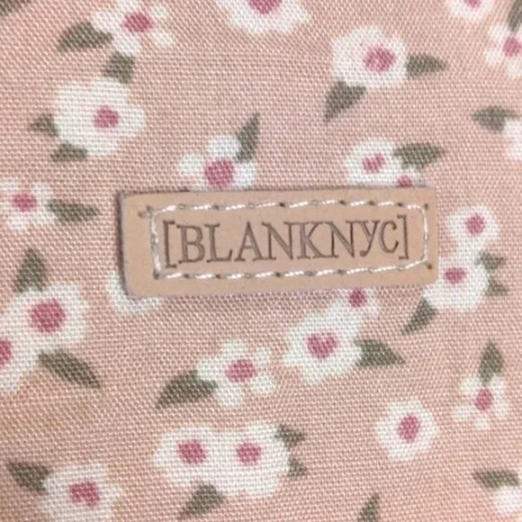 NEW BLANK NYC Reversible Quilted Puffy Cream/Pink Floral Print Button-up Jacket - Picture 9 of 13
